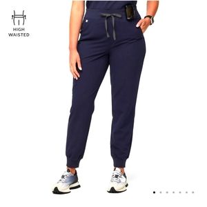 Figs Zamora Jogger Nursing Scrub Bottoms XXS Navy Blue Pants
